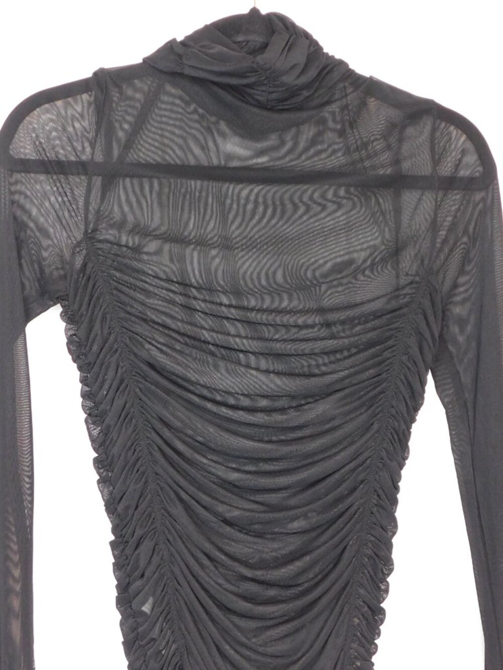 Intimately Free People Black Sheer Risk It All Bodysuit | Goth Emo | EUC | L - Picture 2 of 6